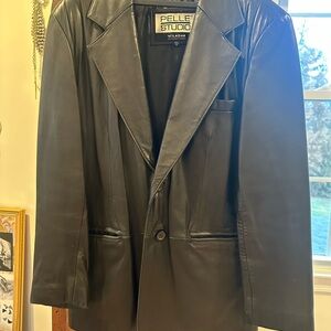 Wilsons Leather Men's Sleek Black Jacket